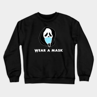 Wear a Mask Halloween Scream Pandemic Crewneck Sweatshirt